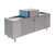 Moyer Diebel SW600R 72"W Low Temperature Chemical Sanitizing Stainless Steel Pass-Thru Glasswasher - 208-230v/60/1