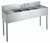 Krowne CS-1860 Stainless Steel Convenience Store Sink With Three Compartment - 60" x 19" x 42 - 1/2"