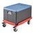 Cambro EPP180CLSW362 48.6 Qt. Black With Blue Lid Top Load Stackable Lightweight Impact Resistant Eco-Friendly Cam GoBox Insulated Food Pan Carrier