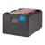 Cambro EPP180CLSW365 48.6 Quarts Black With Red Lid Top Load Cam GoBox Insulated Food Pan Carrier