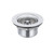 Component Hardware E18-1824 1 7/8" Sink Opening Stainless Steel Duo Mini Basket Drain With Crumb Cup