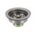 Component Hardware E38-1010 3 1/2" Sink Opening 430 Stainless Steel Encore Duo Basket Drain
