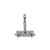 Component Hardware KHS15-4000-Z Wall Mount TOP-LINE Economy Hand Sink Faucet With 4" OC And 3 1/2" Swivel Gooseneck Spout