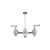 Component Hardware KL78-8106-BR1 6" Cast Spout Chrome Plated Brass Encore Service Sink Faucet Body