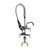 Component Hardware KL50-MINI-AF1 1.6 GPM Low Flow Spray Valve Deck Mount Mini Pre-Rinse Assembly with 6" Add-On Faucet