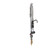 Component Hardware KL50-MINI-AF1 1.6 GPM Low Flow Spray Valve Deck Mount Mini Pre-Rinse Assembly with 6" Add-On Faucet