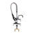 Component Hardware KL50-MINI-AF1 1.6 GPM Low Flow Spray Valve Deck Mount Mini Pre-Rinse Assembly with 6" Add-On Faucet
