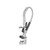 Component Hardware KL53-MINI-BR 1.6 GPM Low Flow Spray Valve 8" Adjustable Centers Wall Mount Mini Pre-Rinse Assembly