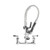 Component Hardware KL53-MINI-BR 1.6 GPM Low Flow Spray Valve 8" Adjustable Centers Wall Mount Mini Pre-Rinse Assembly