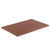 TableCraft Products CB1218BRA 12" D x 18" W x 1/2" H Brown Polyethylene Cutting Board