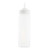 TableCraft Products 11253C 12 oz Clear Standard Cone Tip Squeeze Bottle