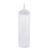 TableCraft Products 11253C 12 oz Clear Standard Cone Tip Squeeze Bottle