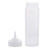 TableCraft Products 11253C 12 oz Clear Standard Cone Tip Squeeze Bottle