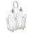 TableCraft Products 600ST 6 Oz. Chrome Plated Rack Cash & Carry Oil & Vinegar Dispenser Set