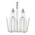TableCraft Products 600ST 6 Oz. Chrome Plated Rack Cash & Carry Oil & Vinegar Dispenser Set