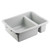 TableCraft Products 1547G 21" W x 17" D x 7" H Gray Tote Box