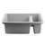 TableCraft Products 1547G 21" W x 17" D x 7" H Gray Tote Box