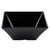 TableCraft Products BKMB94 3.75 Qt. Black Square Frostone Collection Bowl