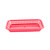 TableCraft Products 1079R 11.75" x 8.5" x 1.5" Red Rectangular Polypropylene Más Grande Platter Basket - 36/Case