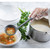 TableCraft Products H3900GY 5 Oz. 10 3/4" Gray Silicone Cash & Carry Ladle