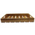 TableCraft Products CRATE11 20.88" W x 12.75" D x 2.75" H Brown Full Size Gastro Serving / Display Crate Fits 1/1 GN Pan