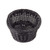 TableCraft Products M2474 9 1/4" W x 6 1/4" D x 3 1/4" H Black Oval Polypropylene Ridal Collection Basket