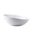 TableCraft Products M4092WH 4 Qt. 12 1/2" Dia. x 5 1/2"H White Round Melamine Sierra Melamine Collection Bowl