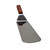 TableCraft Products 4100S 7" Rounded Stainless Steel Blade Food Turner With Wood Handle