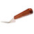TableCraft Products 4100S 7" Rounded Stainless Steel Blade Food Turner With Wood Handle