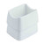 TableCraft Products 10415 4" W x 3 1/4" D x 2" H White Textured Finish Melamine Pulito Collection Sugar Packet
