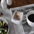 TableCraft Products 10415 4" W x 3 1/4" D x 2" H White Textured Finish Melamine Pulito Collection Sugar Packet