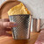 TableCraft Products GTSS4 20 Oz. 4" W x 4" D x 3 1/2" H Square Stainless Steel Brickhouse Collection Fry Cup