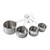 TableCraft Products H725 4-Piece Stainless Steel Cash & Carry Premium Measuring Cup Set