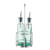 TableCraft Products 918RSN 8 1/2 Oz. Stainless Steel Pourers Gemelli Bottle Set