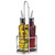 TableCraft Products 918RSN 8 1/2 Oz. Stainless Steel Pourers Gemelli Bottle Set