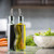 TableCraft Products 918RSN 8 1/2 Oz. Stainless Steel Pourers Gemelli Bottle Set