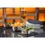 TableCraft Products MGL2 Rectangular Melamine Black Slate Frostone Collection Display Tray