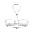 TableCraft Products 608R  8 - 1/2" x 8 - 3/8" x 3 - 7/8"Chrome Plated Oil & Vinegar Dispenser Rack