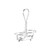 TableCraft Products 608R  8 - 1/2" x 8 - 3/8" x 3 - 7/8"Chrome Plated Oil & Vinegar Dispenser Rack