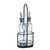 TableCraft Products H918NBK Cash & Carry Gemelli Bottle Set With Black Metal Rack