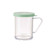 TableCraft Products 166B  10 Oz. Poly With Handle & Green Snap Tight Plastic Dredge/Shaker For Fine Ground spices