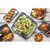 TableCraft Products 10023 15" W x 14 1/2" D Square Barnwood Pattern Melamine Serving Tray