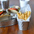 TableCraft Products 10042 10 Oz. Slanted Round Stainless Steel Lattice Collection Fry Cup