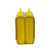 TableCraft Products C112M 12 Oz. Yellow Cash & Carry Squeeze Dispenser 38mm Opening - 12 Cases of 6