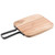 TableCraft Products 10076 9 1/8" W x 8 1/4" D x 3/5" H Light Brown Rectangular Industrial Collection Serving Paddle