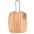 TableCraft Products 10076 9 1/8" W x 8 1/4" D x 3/5" H Light Brown Rectangular Industrial Collection Serving Paddle