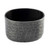 TableCraft Products 10738 3 1/4" W x 2 3/8" D x 2 1/8" H Oval Crackle Pattern Aluminum Black Powder Coated Finish Sugar Packet Holder
