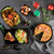 TableCraft Products 10738 3 1/4" W x 2 3/8" D x 2 1/8" H Oval Crackle Pattern Aluminum Black Powder Coated Finish Sugar Packet Holder
