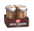 TableCraft Products C800-4 12 Oz. Stainless Steel Fluted Glass Cash & Carry Cheese Shakers