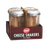 TableCraft Products C800-4 12 Oz. Stainless Steel Fluted Glass Cash & Carry Cheese Shakers - 4 Cases of 4